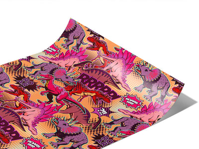 Dino Might Sticker Bomb Vinyl Wraps~Rwraps Series 914 Digitally Printed Vinyl Wrap~1