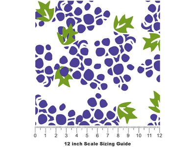 Dionysian Offerings Fruit Vinyl Film Pattern Size 12 inch Scale~Rwraps Dionysian Offerings Fruit Sizing Chart~2