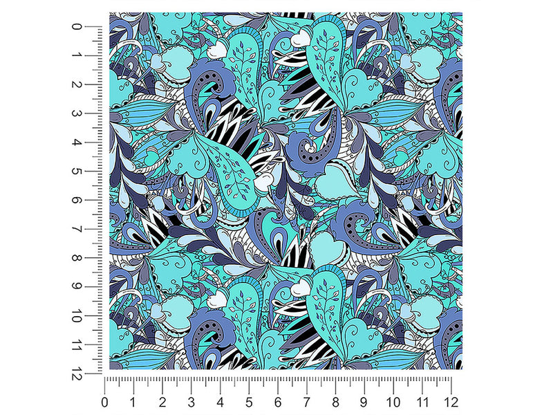 disappearing tears floral 1ft x 1ft Craft Sheets