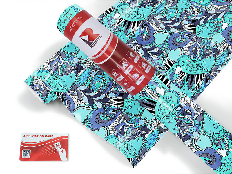 disappearing tears floral Craft Vinyl Roll