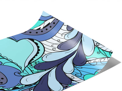 Disappearing Tears Floral Vinyl Wraps~Rwraps Series 914 Digitally Printed Vinyl Wrap~0