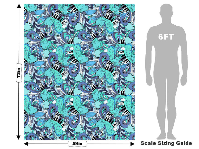 Disappearing Tears Floral Vehicle Wrap Scale~Rwraps Series 914 Disappearing Tears Floral Measurements~1