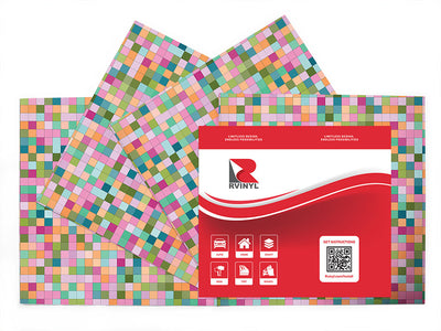 disco baby pixel Craft Vinyl Sheet Pack