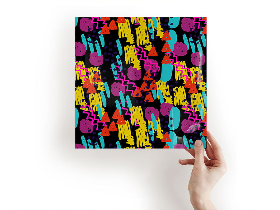 disco backfire abstract geometric Craft Sheets