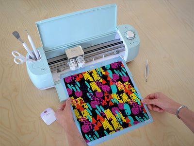 disco backfire abstract geometric Cricut Compatible Vinyl