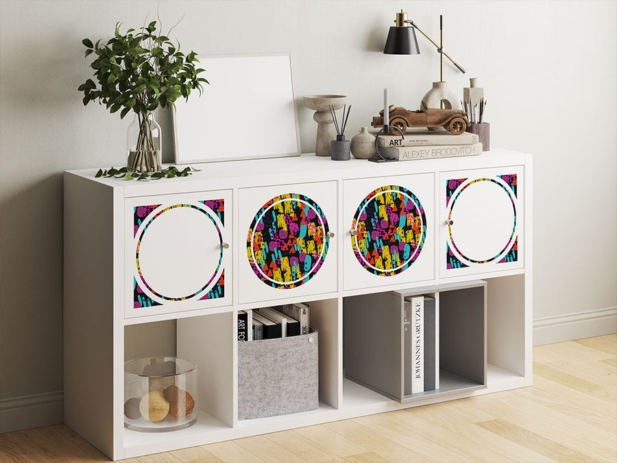 disco backfire abstract geometric DIY Furniture Stickers