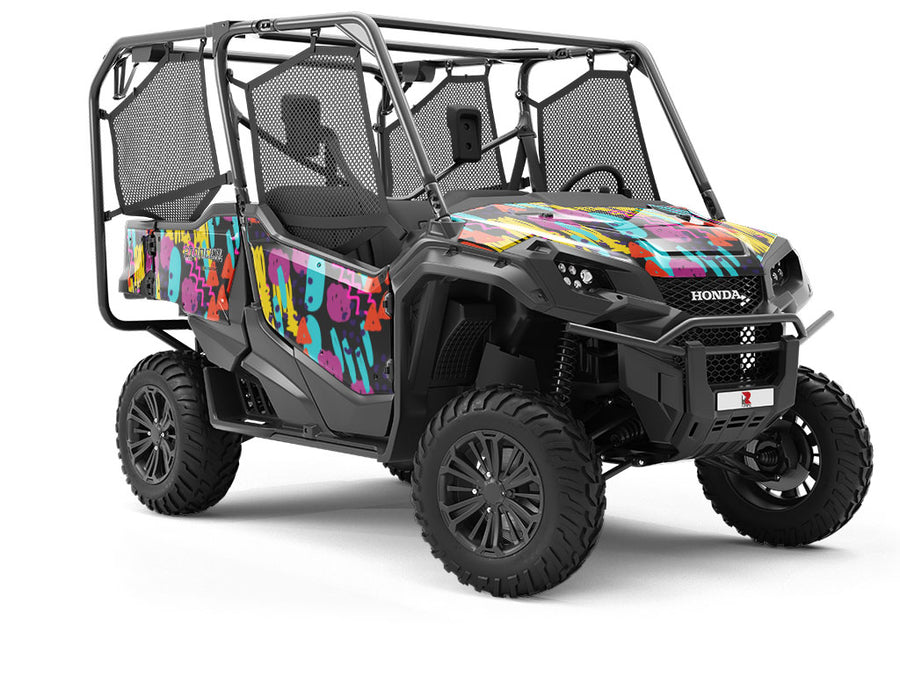 Disco Backfire Abstract Utility Vehicle Vinyl Wrap