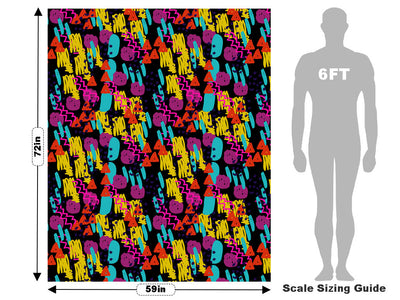 Disco Backfire Abstract Vehicle Wrap Scale~Rwraps Series 914 Disco Backfire Abstract Measurements~1