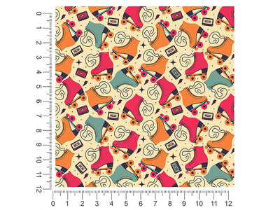 disco skate sport 1ft x 1ft Craft Sheets