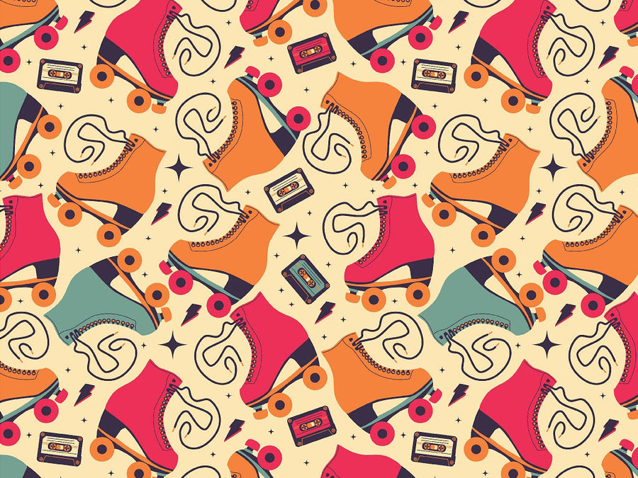 Disco Skate Sport Vinyl Wrap Pattern~Rwraps Series 914 Digitally Printed Vinyl Wrap~0