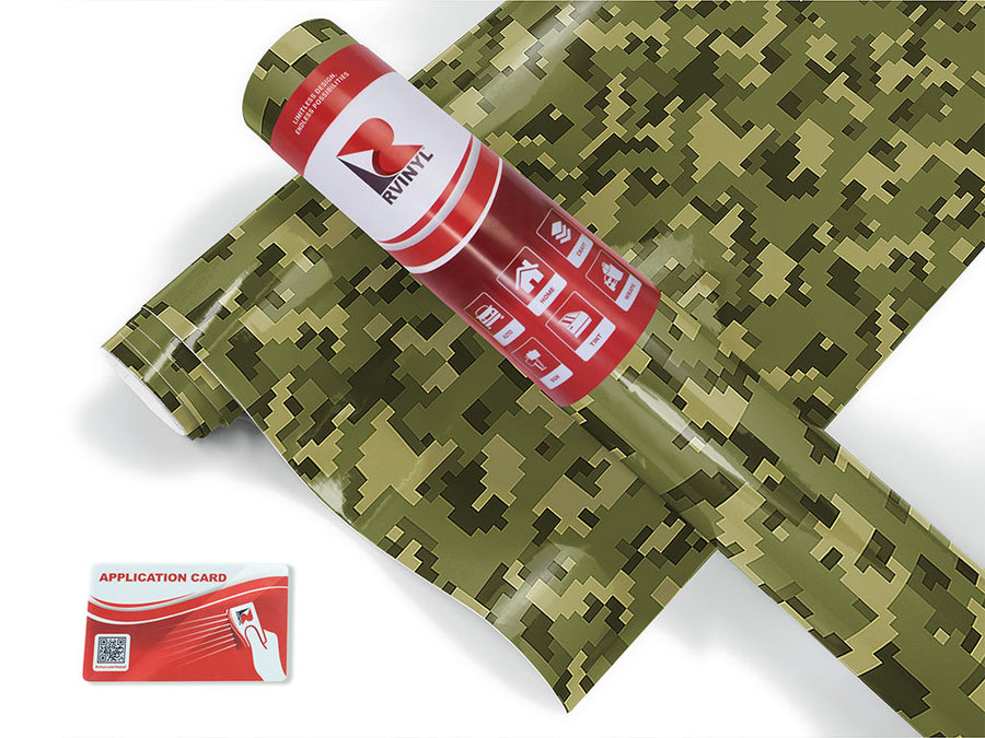 disruptive forest camouflage Craft Vinyl Roll