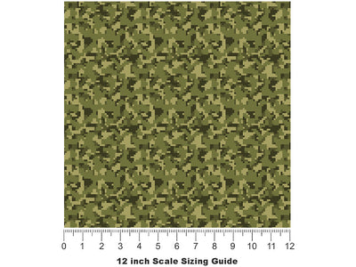 Disruptive Forest Camouflage Vinyl Film Pattern Size 12 inch Scale~Rwraps Disruptive Forest Camouflage Sizing Chart~3