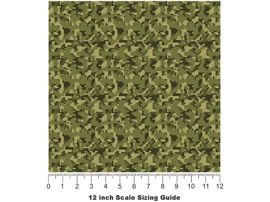 Disruptive Forest Camouflage Vinyl Film Pattern Size 12 inch Scale~Rwraps Disruptive Forest Camouflage Sizing Chart~3