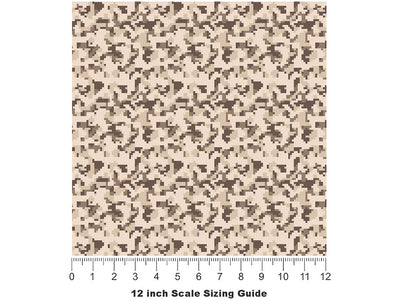 Disruptive Gobi Camouflage Vinyl Film Pattern Size 12 inch Scale~Rwraps Disruptive Gobi Camouflage Sizing Chart~3