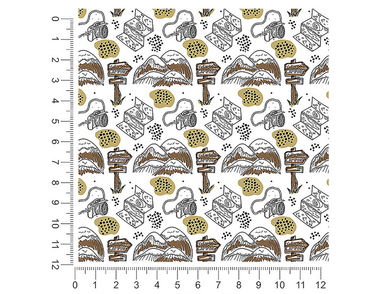 distant peaks camping 1ft x 1ft Craft Sheets