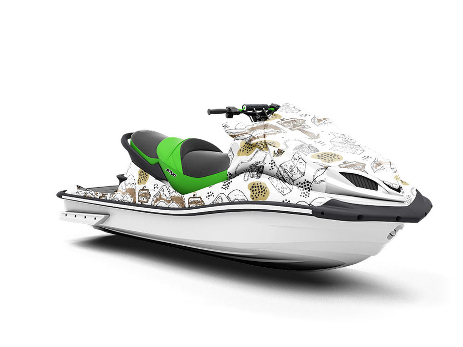 Distant Peaks Camping Jet Ski Vinyl Customized Wrap