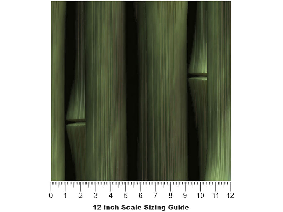 Distinct Davidsea Bamboo Vinyl Film Pattern Size 12 inch Scale~Rwraps Distinct Davidsea Bamboo Sizing Chart~2