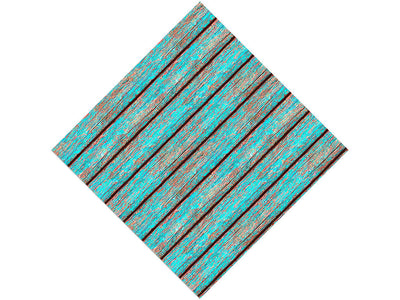 Distressed Aqua Wood Plank Vinyl Wrap Pattern
