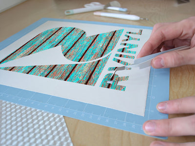 distressed aqua  Easy Weed Craft Vinyl