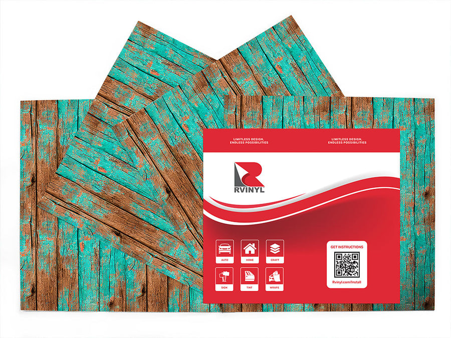 distressed aquamarine  Craft Vinyl Sheet Pack