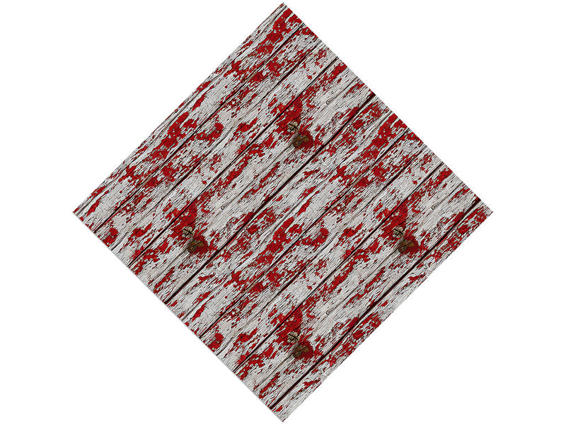 Distressed Auburn Wood Plank Vinyl Wrap Pattern