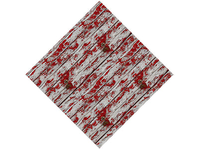 Distressed Auburn Wood Plank Vinyl Wrap Pattern
