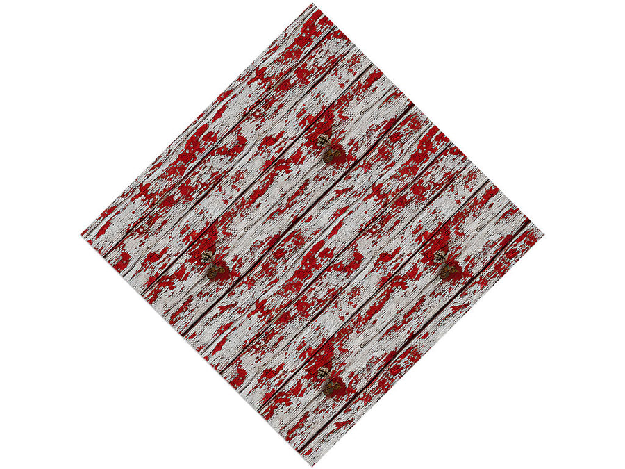 Distressed Auburn Wood Plank Vinyl Wrap Pattern
