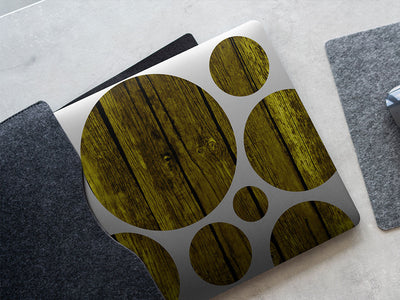 distressed aureolin  DIY Laptop Stickers