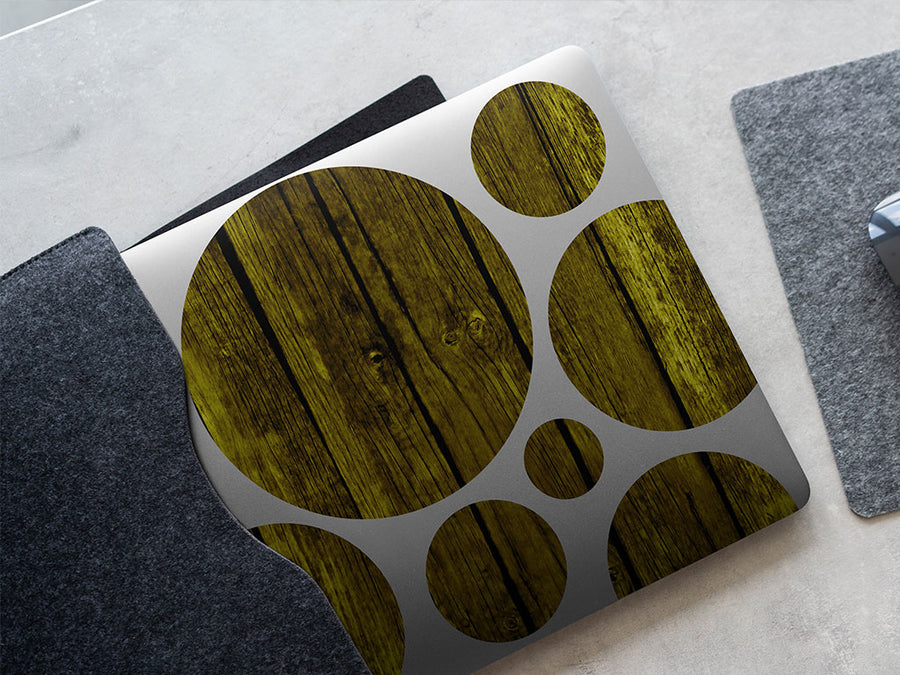 distressed aureolin  DIY Laptop Stickers