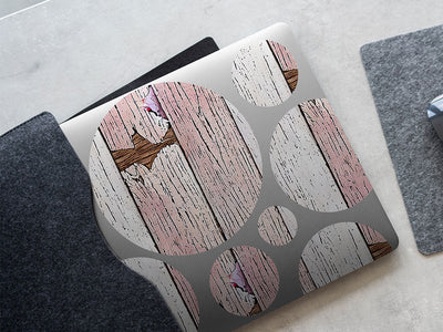 distressed blush  DIY Laptop Stickers