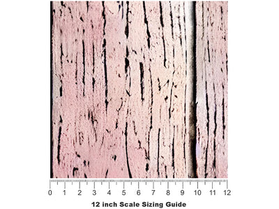 Distressed Blush Wood Plank Vinyl Film Pattern Size 12 inch Scale~Rwraps Distressed Blush Wood Plank Sizing Chart~3