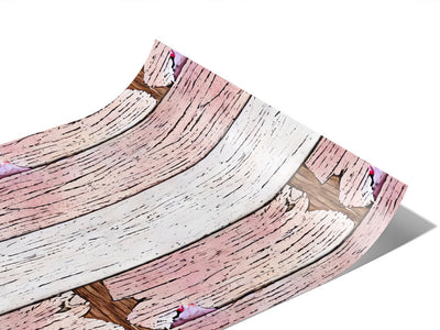 Distressed Blush Wood Plank Vinyl Wraps~Rwraps Series 914 Digitally Printed Vinyl Wrap~1