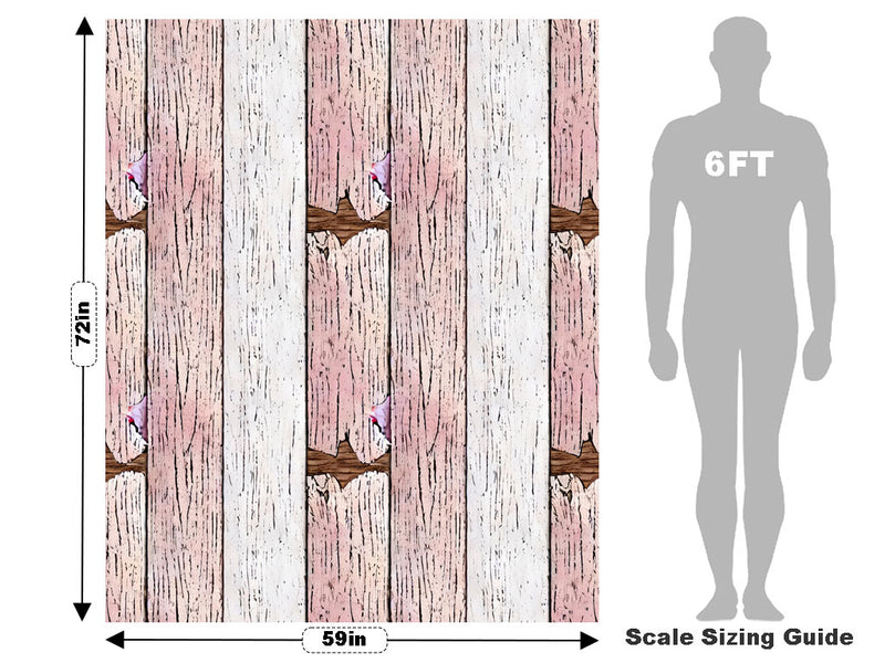 Distressed Blush Wood Plank Vehicle Wrap Scale~Rwraps Series 914 Distressed Blush Wood Plank Measurements~2