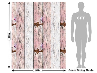 Distressed Blush Wood Plank Vehicle Wrap Scale~Rwraps Series 914 Distressed Blush Wood Plank Measurements~2