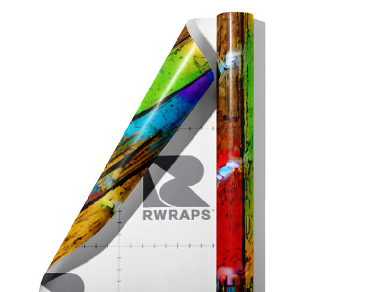 Distressed Boardwalk Wood Plank Wrap Film Sheets~Rwraps Series 914 Distressed Boardwalk Wood Plank Scrolled Sheet~4