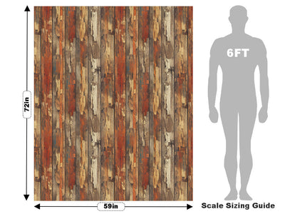 Distressed Cognac Wood Plank Vehicle Wrap Scale~Rwraps Series 914 Distressed Cognac Wood Plank Measurements~2