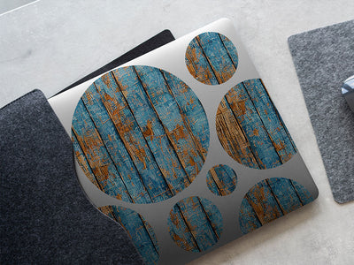 distressed denim  DIY Laptop Stickers