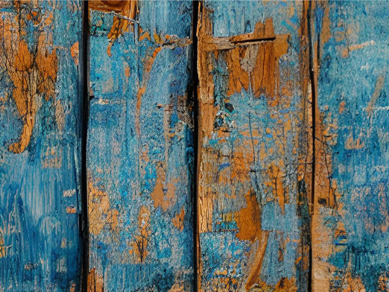 Distressed Denim Wood Plank Vinyl Wrap Pattern~Rwraps Series 914 Digitally Printed Vinyl Wrap~0