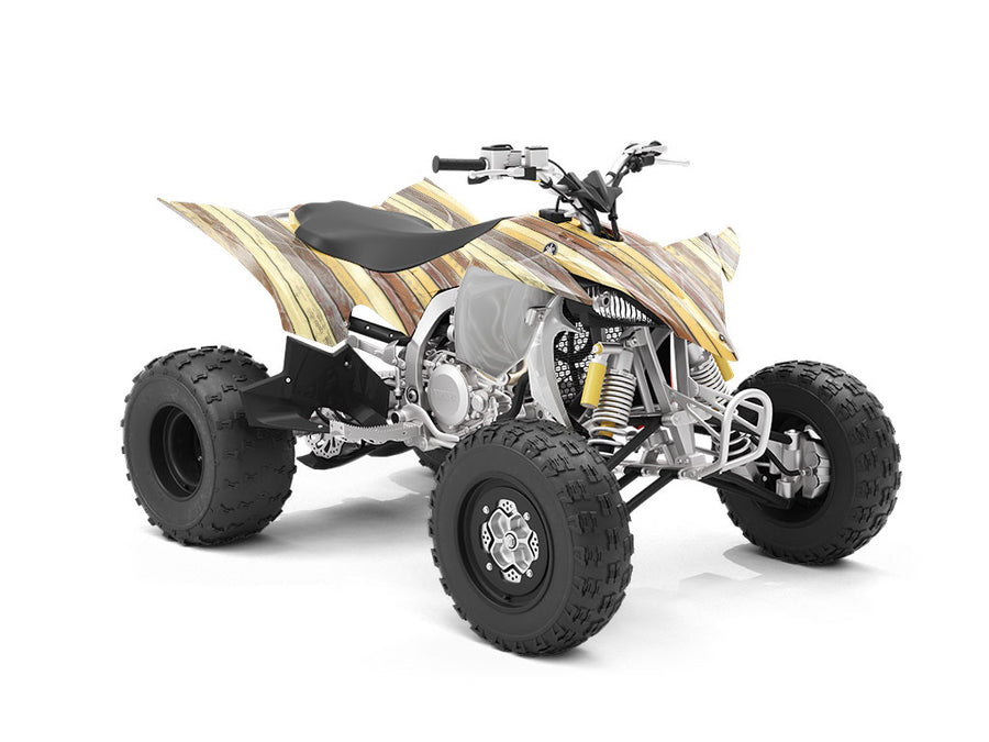 Distressed Gradient Wood Plank ATV Wrapping Vinyl