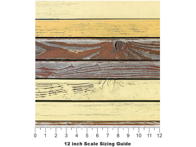 Distressed Gradient Wood Plank Vinyl Film Pattern Size 12 inch Scale~Rwraps Distressed Gradient Wood Plank Sizing Chart~3