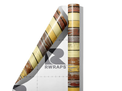 Distressed Gradient Wood Plank Wrap Film Sheets~Rwraps Series 914 Distressed Gradient Wood Plank Scrolled Sheet~4