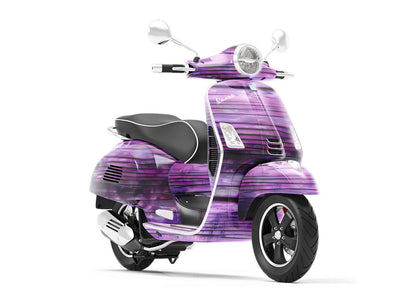 Distressed Magenta Wood Plank Vespa Scooter Wrap Film