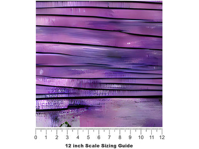 Distressed Magenta Wood Plank Vinyl Film Pattern Size 12 inch Scale~Rwraps Distressed Magenta Wood Plank Sizing Chart~3