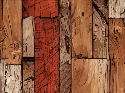 Distressed Oak Wooden Parquet Vinyl Wrap Pattern~Rwraps Series 914 Digitally Printed Vinyl Wrap~0