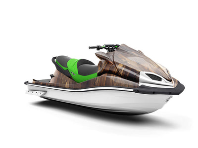 Distressed Provincial Wood Plank Jet Ski Vinyl Customized Wrap