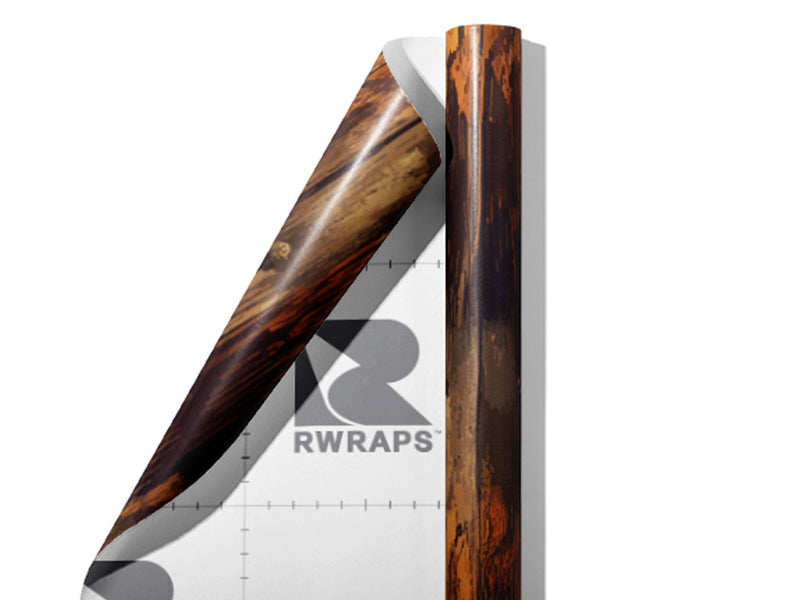 Distressed Provincial Wood Plank Wrap Film Sheets~Rwraps Series 914 Distressed Provincial Wood Plank Scrolled Sheet~4