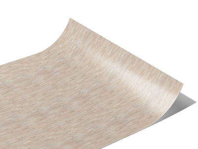 Distressed White Wooden Parquet Vinyl Wraps~Rwraps Series 914 Digitally Printed Vinyl Wrap~1
