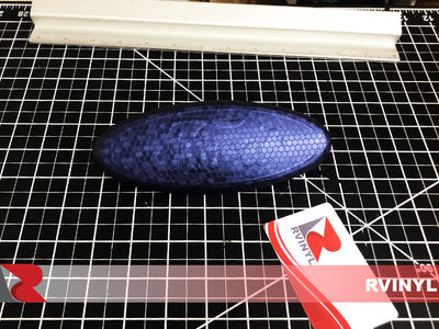 ORACAL Honeycomb Blue 975 Ford Emblem Wrap