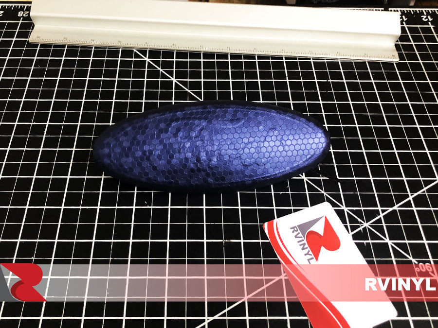 ORACAL Honeycomb Blue 975 Ford Emblem Wrap