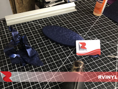 DIY Honeycomb Blue 975 Ford Emblem Wrap
